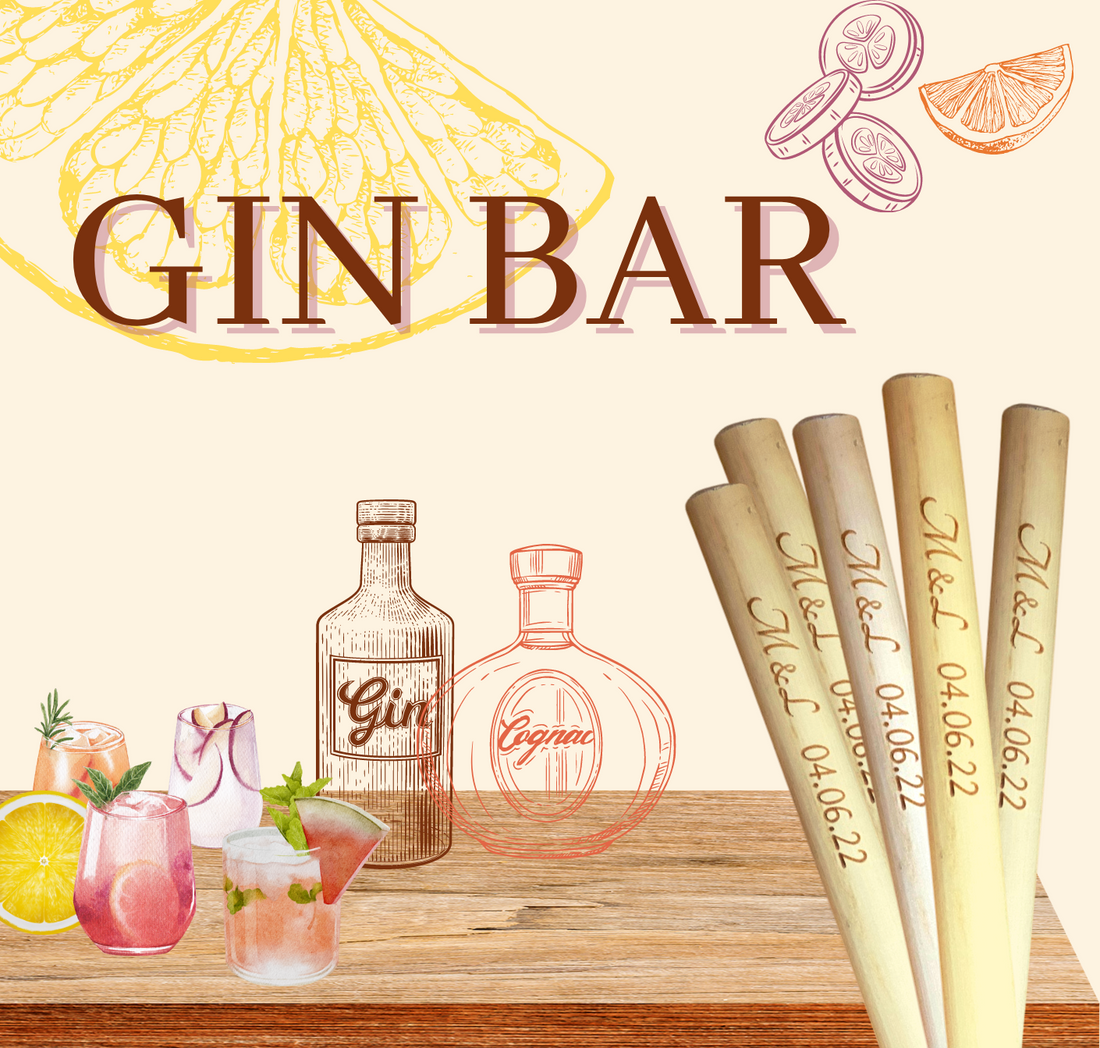 Créez un bar à gin mémorable pour votre événement avec les pailles personnalisables Ogho