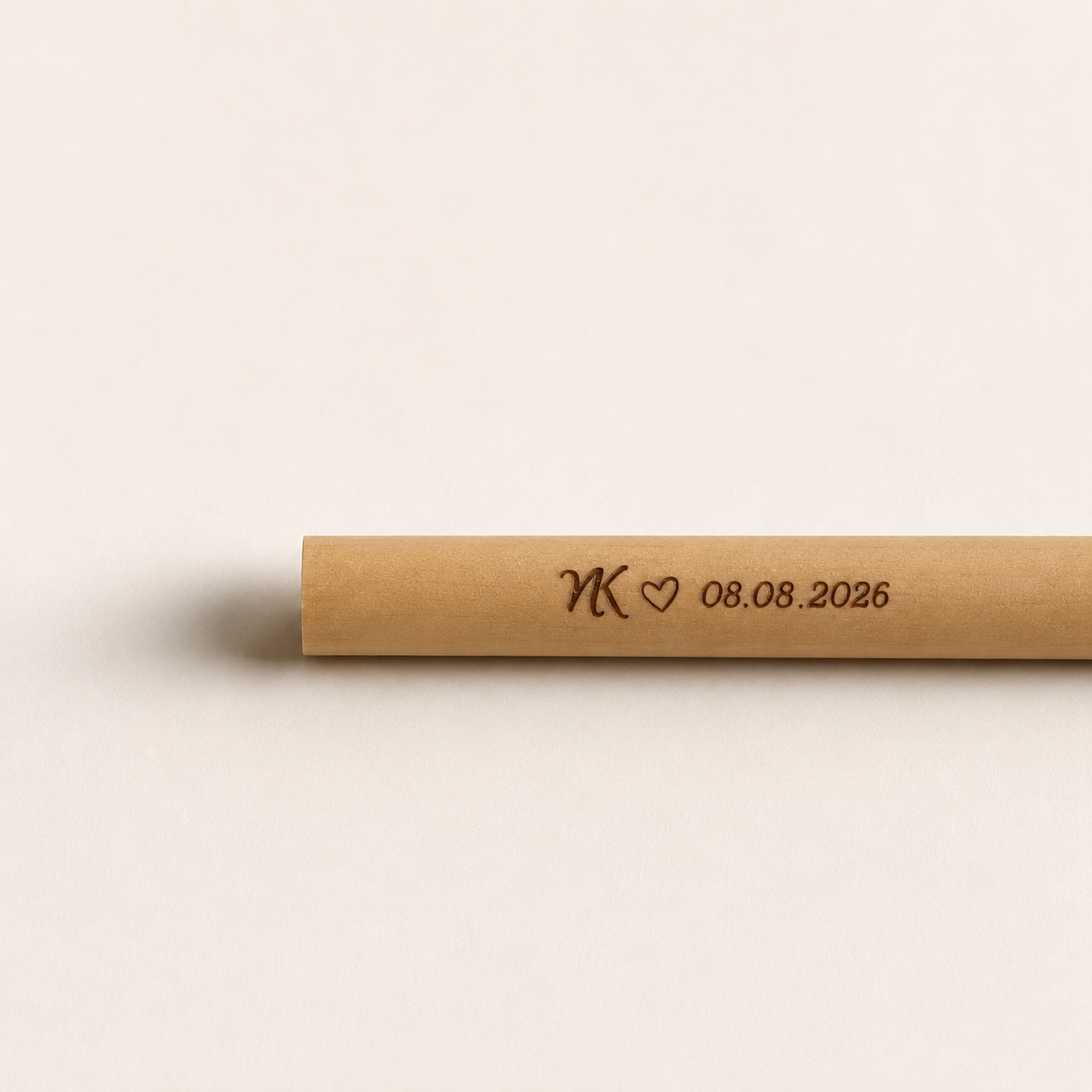 Paille personnalisée - Logo et date