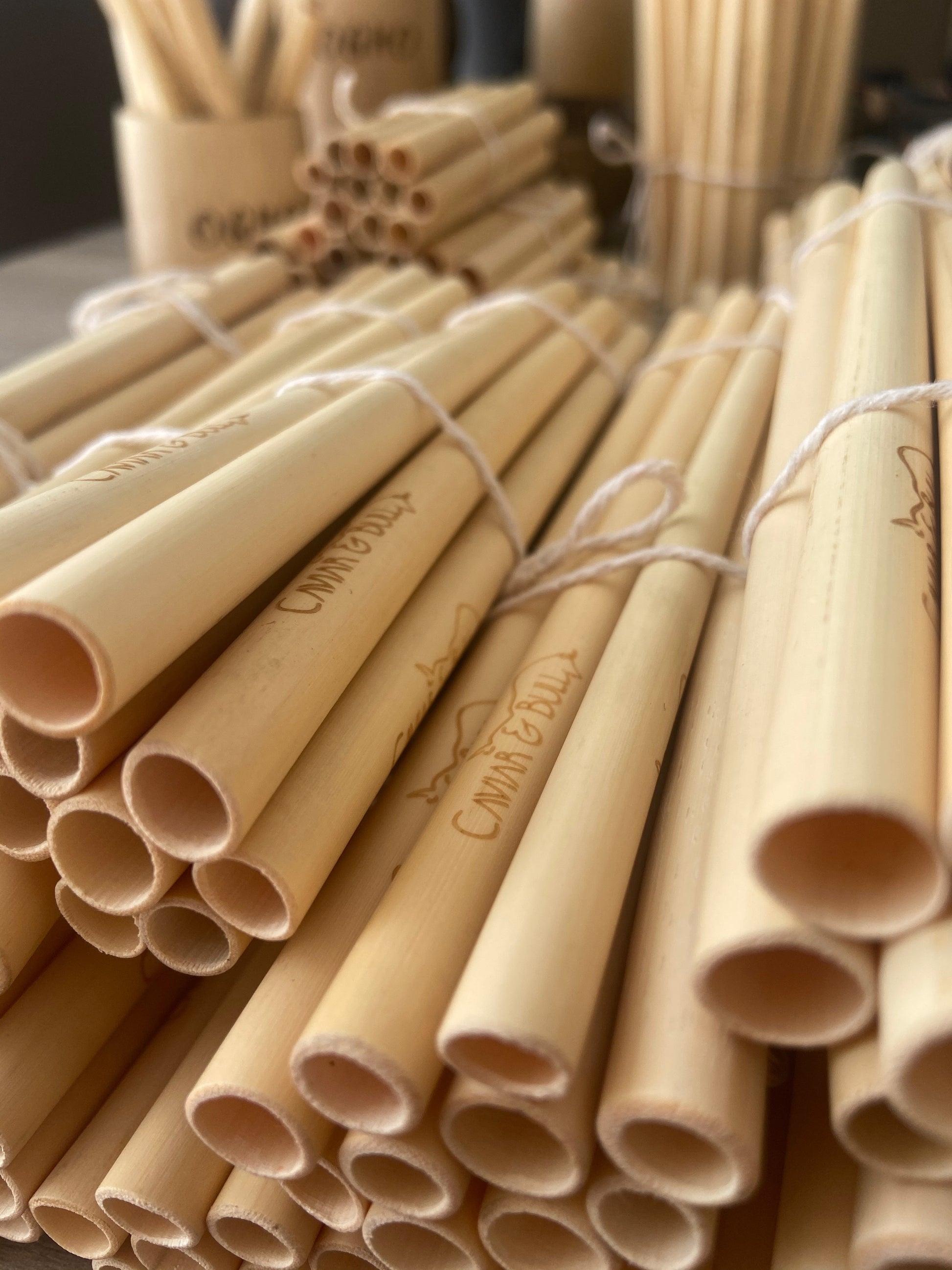 Paille réutilisable et personnalisable en bambou KUTA